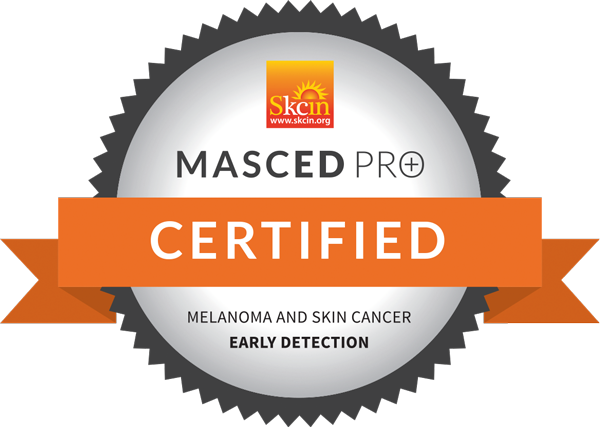 MASCED PRO Certified. Melanoma and skin cancer early detection.