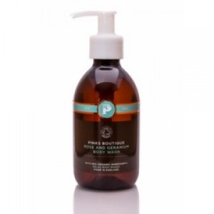 Pinks Boutique Rose and Geranium Bath and Shower Wash 250ml